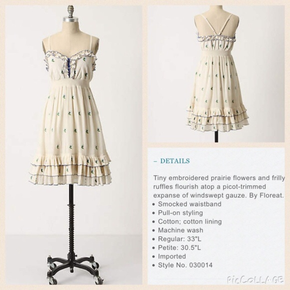 Anthropologie Grasslands Dress